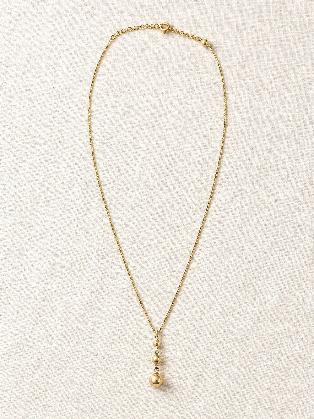 ⚜️ Avon Necklace | Gold-Tone Ball Drop Chain | Delicate Layer 💗